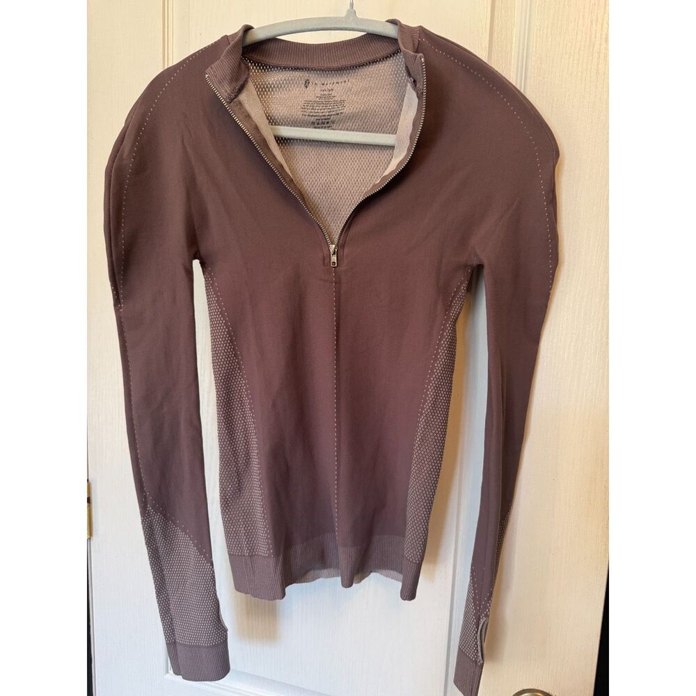 Free People mauve-brown activewear top